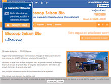 Tablet Screenshot of biocoop-libourne.com